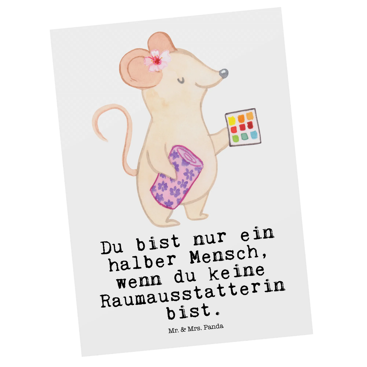 Postkarte Raumausstatterin Herz einzelkarte, spruchkarte, Fotokarte, Postkarten, bildkarte, Postkarte, kunstkarte, Designkarte, Ansichtskarte, Ansichtskarten, Kunstkarten, Motivkarte, Grußkarte, Schenken, Geschenk, Danke, Dankeschön, Jubiläum, Beruf, Ausbildung, Abschied, Rente, Kollege, Kollegin, Arbeitskollege, Mitarbeiter, Firma