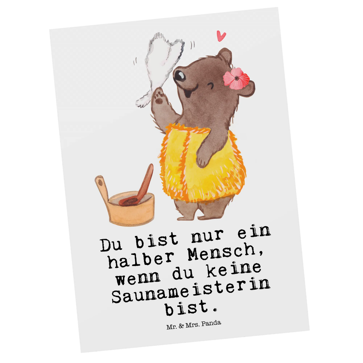 Postcard Sauna Mistress Heart Kunstkarten, Fotokarte, einzelkarte, Ansichtskarten, Designkarte, Grußkarte, kunstkarte, bildkarte, spruchkarte, Motivkarte, Ansichtskarte, Postkarte, Postkarten, Abschied, Jubiläum, Rente, Kollege, Geschenk, Kollegin, Arbeitskollege, Mitarbeiter, Firma, Danke, Dankeschön, Schenken, Beruf, Ausbildung