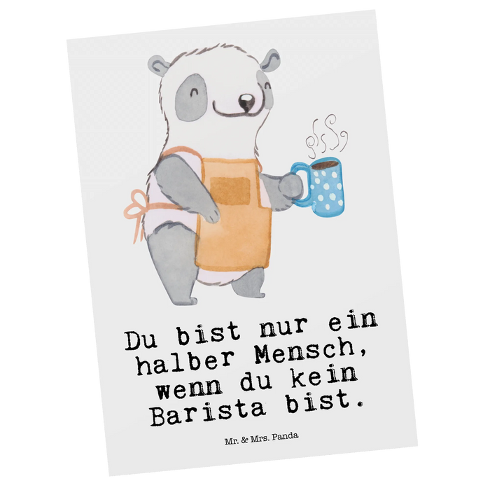 Postcard Barista heart