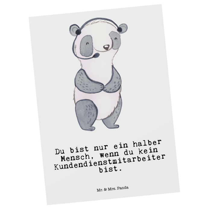 Postkarte Kundendienstmitarbeiter Herz