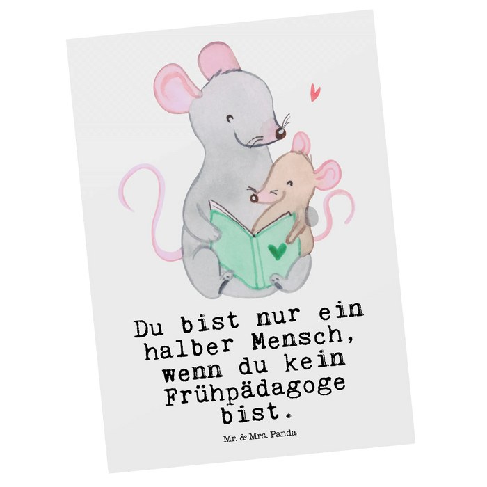 Postkarte Frühpädagoge Herz