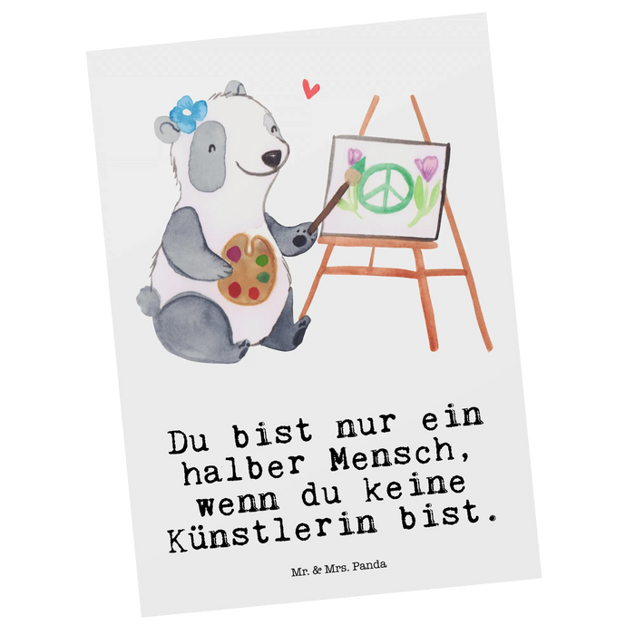 Postkarte Künstlerin Herz