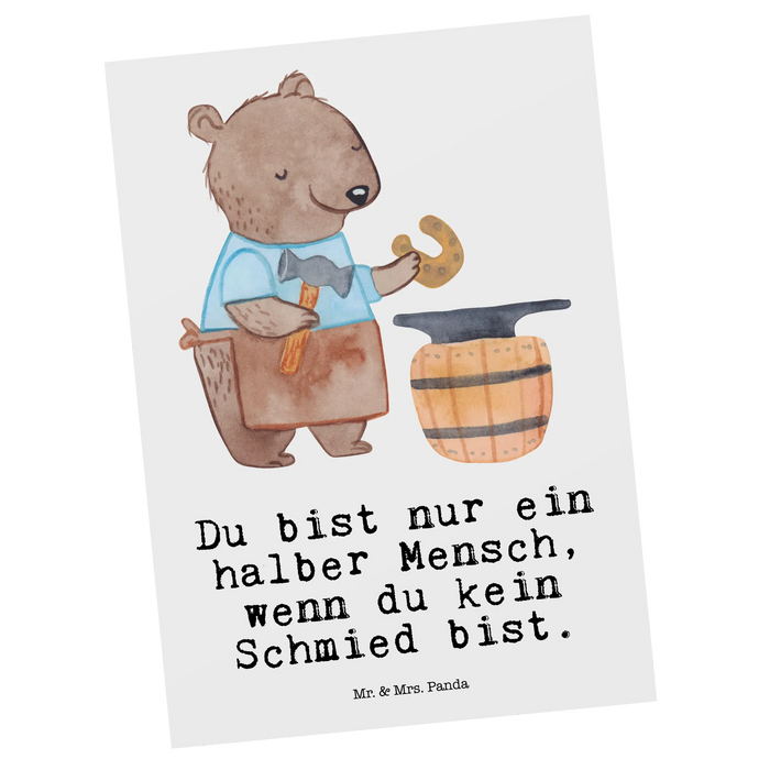 Postkarte Schmied Herz