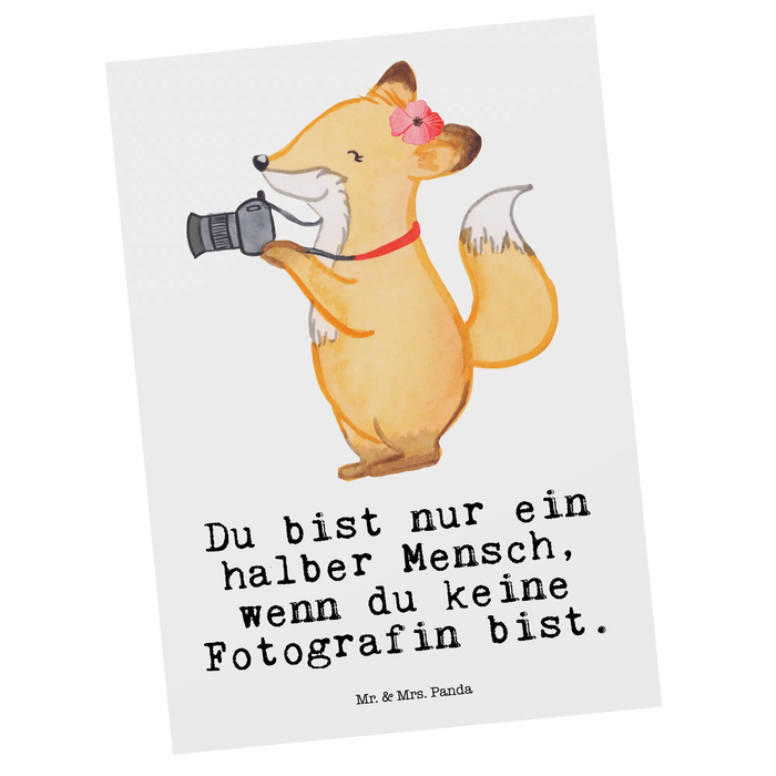 Postkarte Fotografin Herz
