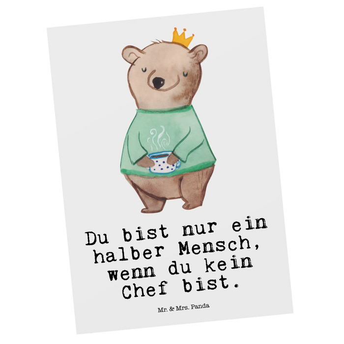 Postkarte Chef Herz