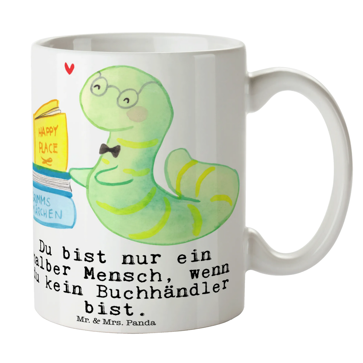 Mug Bookseller heart best, profession, job start, farewell gift, promotion, retirement, passing exam, anniversary, gift, gift idea, sayings