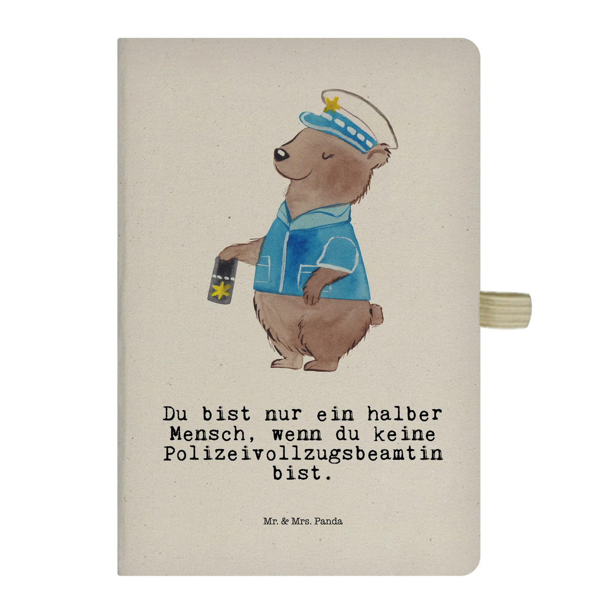 Cotton notebook Policewoman heart best, farewell gift, passing exam, anniversary, gift, retirement, promotion, gift idea, job start, profession, sayings