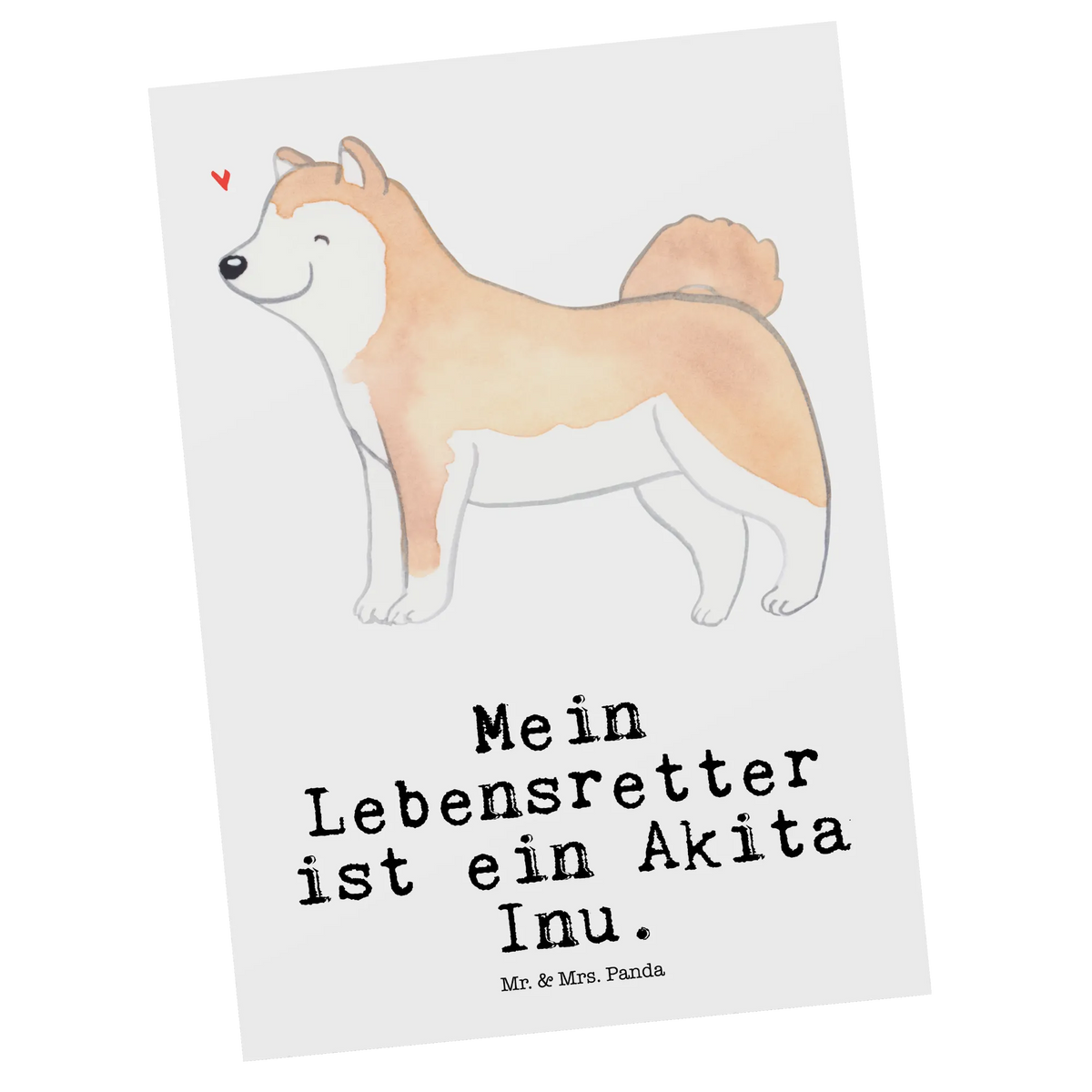 Postkarte Akita Inu Lebensretter einzelkarte, spruchkarte, Ansichtskarte, Postkarte, kunstkarte, Ansichtskarten, Grußkarte, Postkarten, Kunstkarten, bildkarte, Fotokarte, Motivkarte, Designkarte, Schenken, Hunderasse, Rassehund, Geschenk, Hundebesitzer, Tierfreund, Welpe, Hund