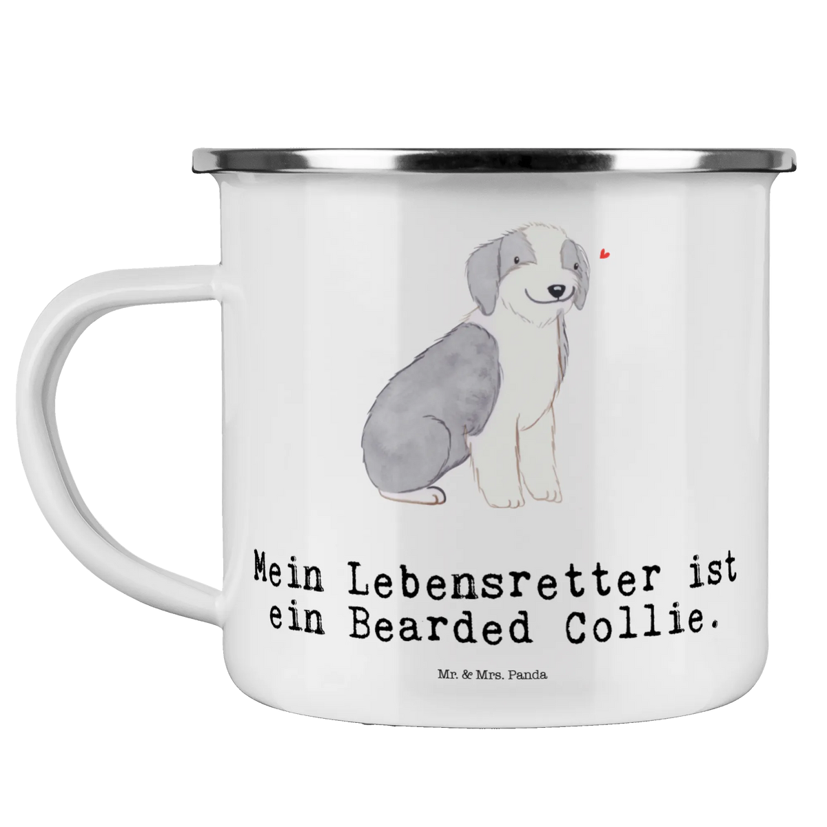 Camping Emaille Tasse Bearded Collie Lebensretter becher emaille, outdoortasse, Teebecher, Emaille Becher, Tasse Emaille, Emaille Tasse, Pott, blechbecher, Kaffeepott, Blechtasse, wandertasse, Outdoor Becher, emaillebecher, Reisebecher, Motivtasse, reisetasse, Campingbecher, metallbecher, Campingtasse, wanderbecher, Haferl, Emailletasse, Teetasse, Outdoor Tasse, Geschenk, Schenken, Hund, Hunderasse, Rassehund, Hundebesitzer, Tierfreund, Welpe, Britischer Hütehund, Bearded Collie