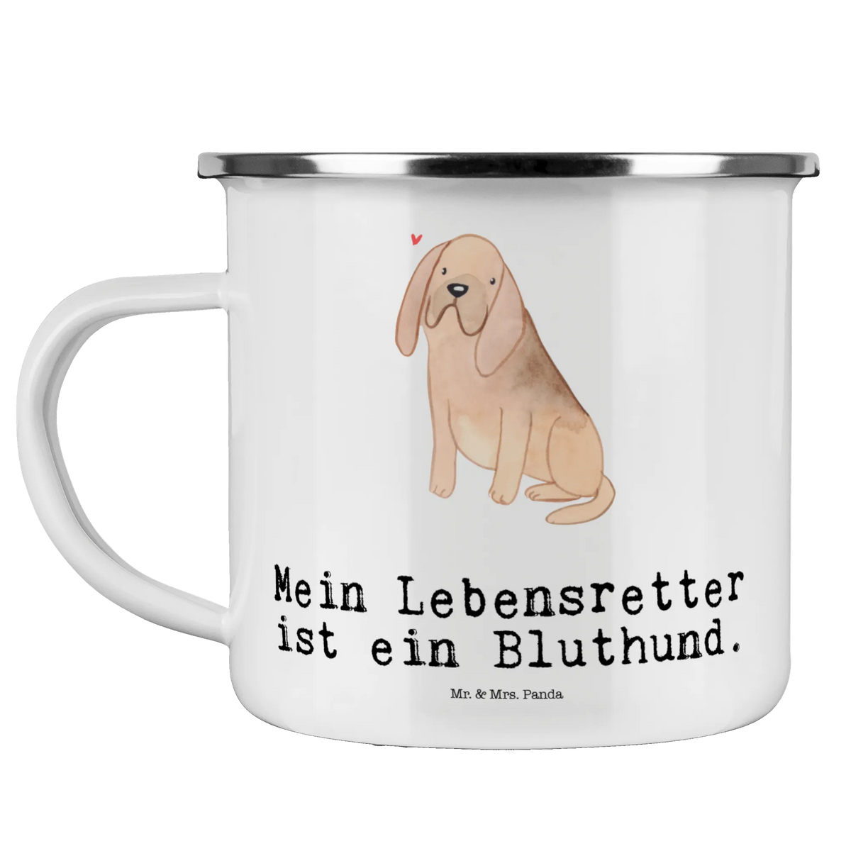 Camping Emaille Tasse Bloodhound Lebensretter Outdoor Becher, Teebecher, Reisebecher, Emailletasse, Motivtasse, blechbecher, wandertasse, outdoortasse, Pott, emaillebecher, metallbecher, Outdoor Tasse, becher emaille, Kaffeepott, Campingtasse, Emaille Tasse, Campingbecher, Tasse Emaille, wanderbecher, Teetasse, Haferl, reisetasse, Emaille Becher, Blechtasse, Geschenk, Schenken, Hund, Hunderasse, Rassehund, Hundebesitzer, Tierfreund, Welpe, St. Hubertushund, Chien De Saint Hubert, Bluthund, Bloodhound
