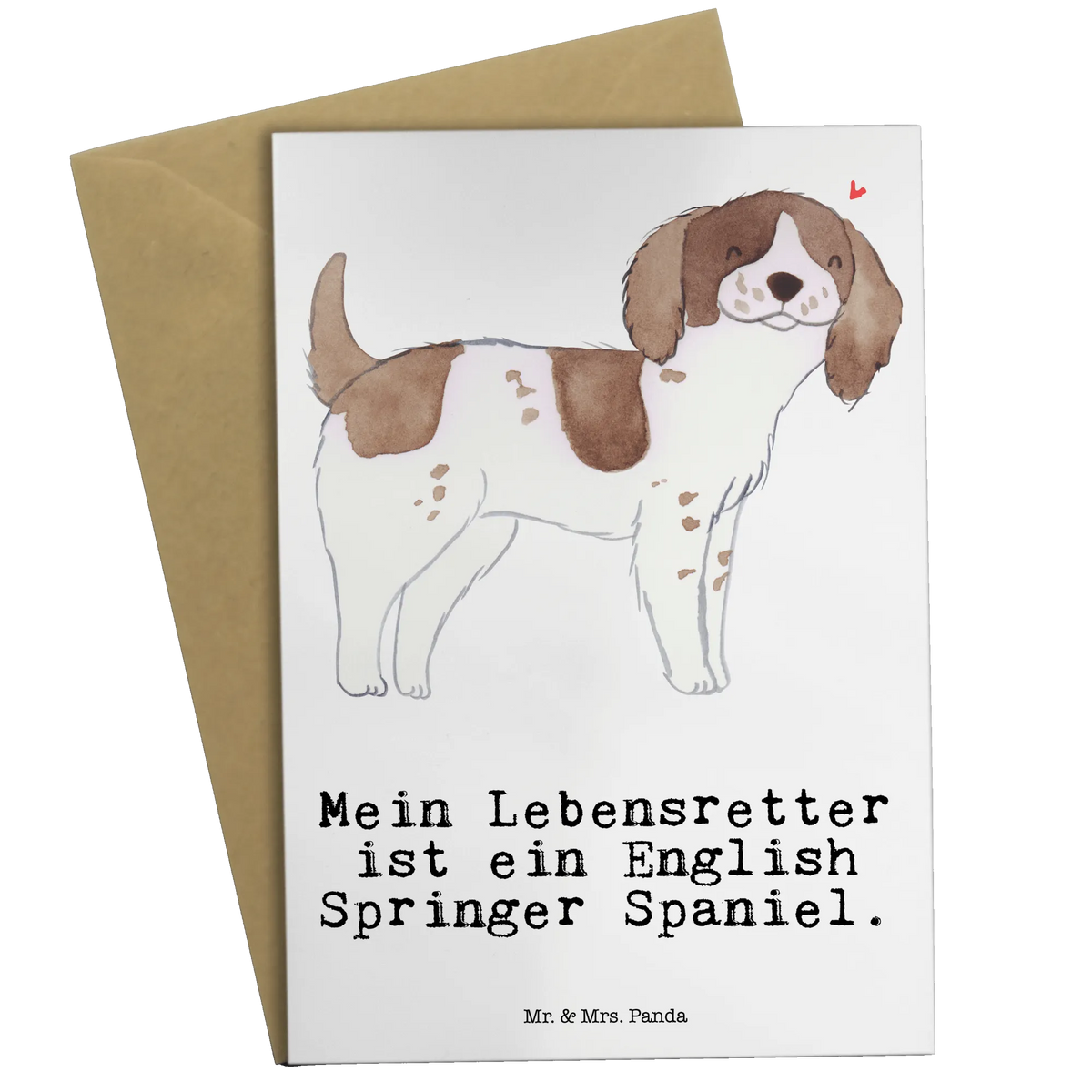 Grußkarte English Springer Spaniel Lebensretter jubiläumskarte, Motivkarte, dankeskarten, spruchkarte, Grußkarten, neujahrskarte, firmungskarte, Beileidskarte, Klappkarte, kommunionskarte, osterkarte, abiturkarte, vatertagskarte, Glückwunschkarte, babykarte, osterkarten, weihnachtskarten, glückwunschkarten, Grußkarte, hochzeitskarten, valentinstagskarte, einladungskarten, genesungskarte, Geschenk, Schenken, Hund, Hunderasse, Rassehund, Hundebesitzer, Tierfreund, Welpe, English Springer Spaniel