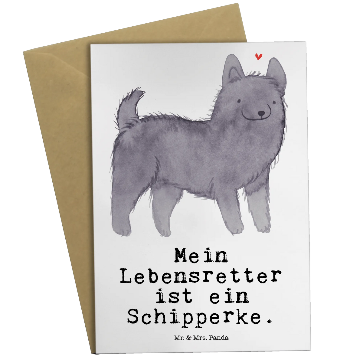 Grußkarte Schipperke Lebensretter