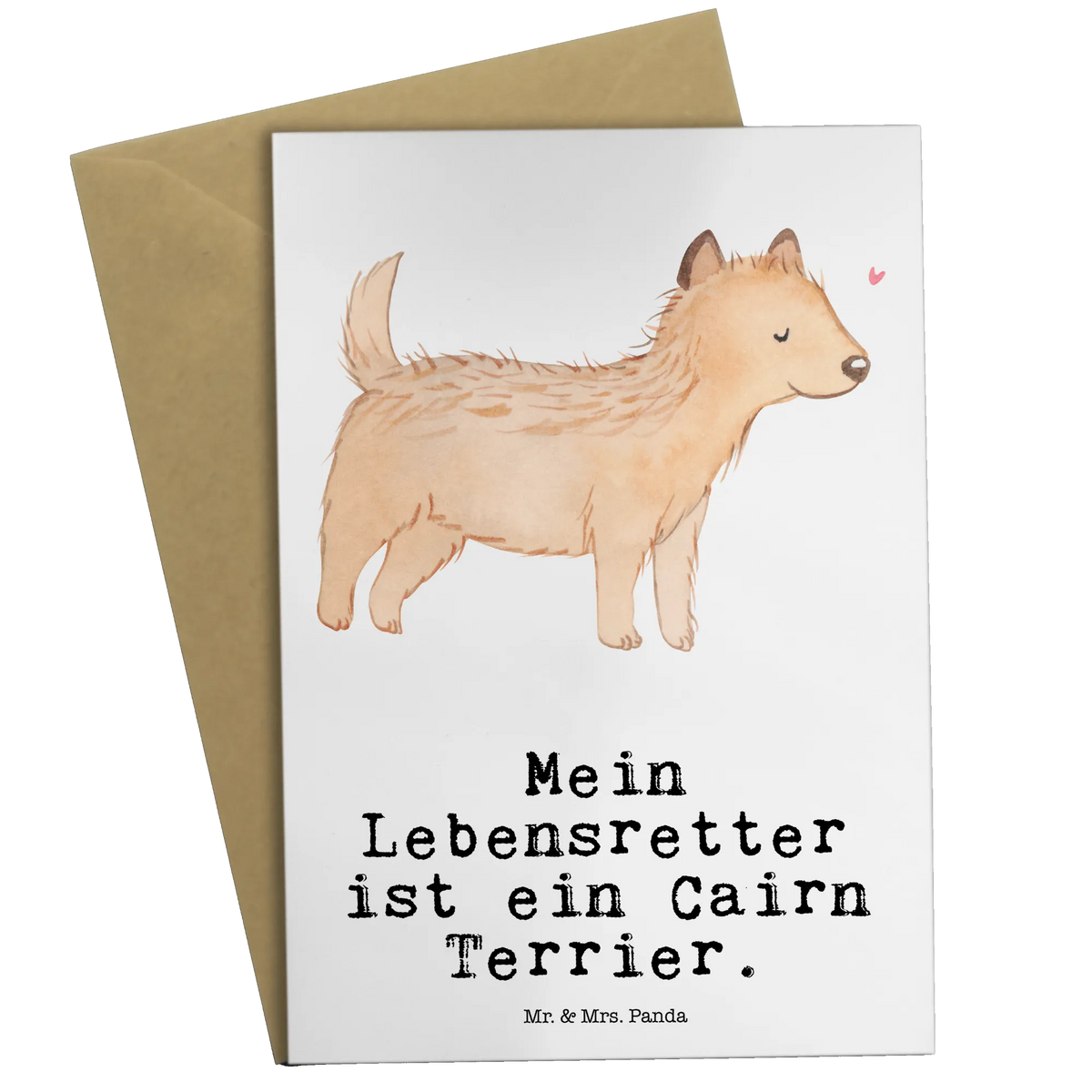Grußkarte Cairn Terrier Lebensretter