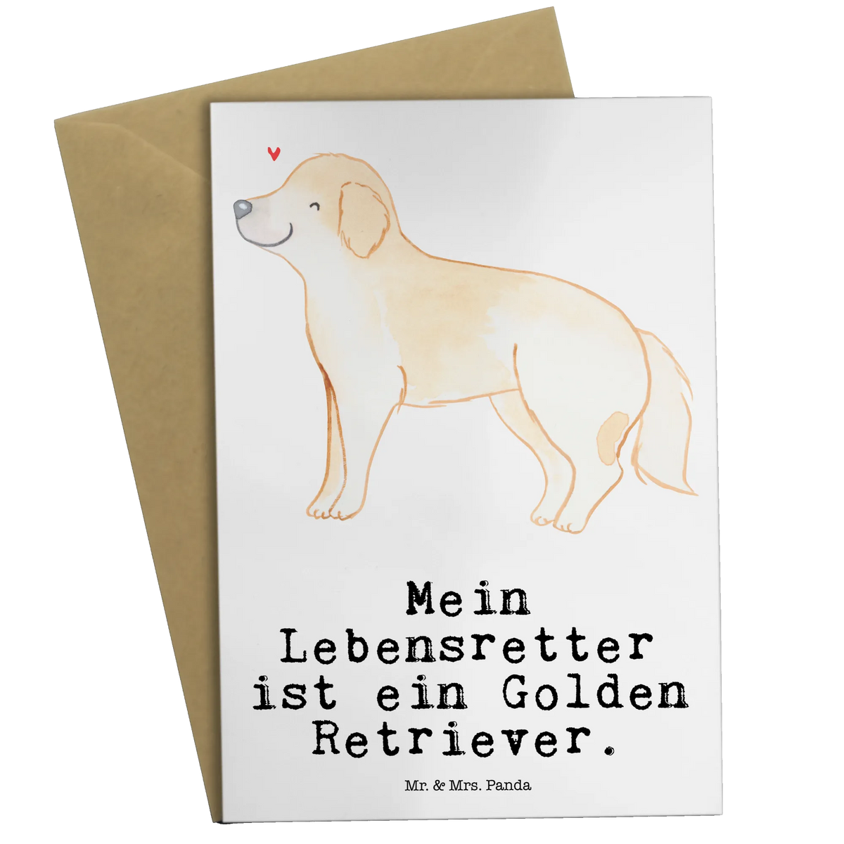 Grußkarte Golden Retriever Lebensretter