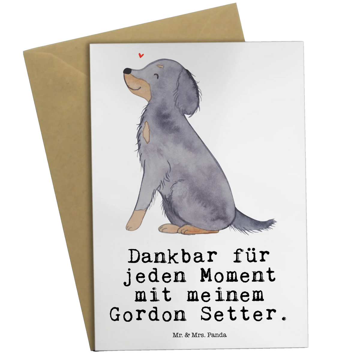 Grußkarte Gordon Setter Moment