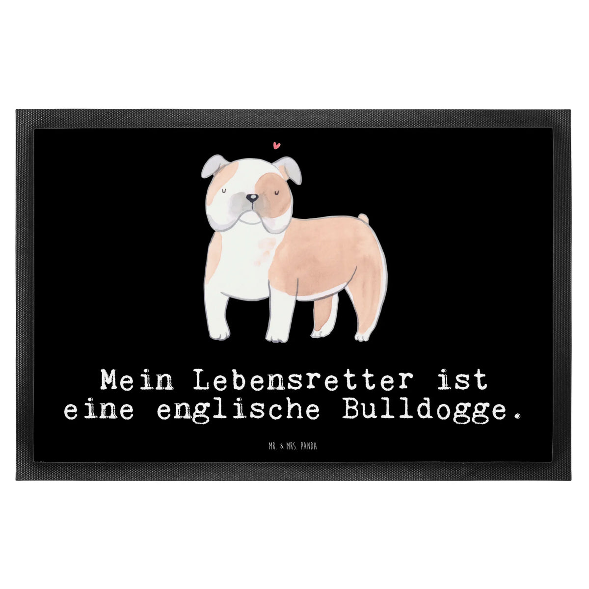 Fußmatte Englische Bulldogge Lebensretter