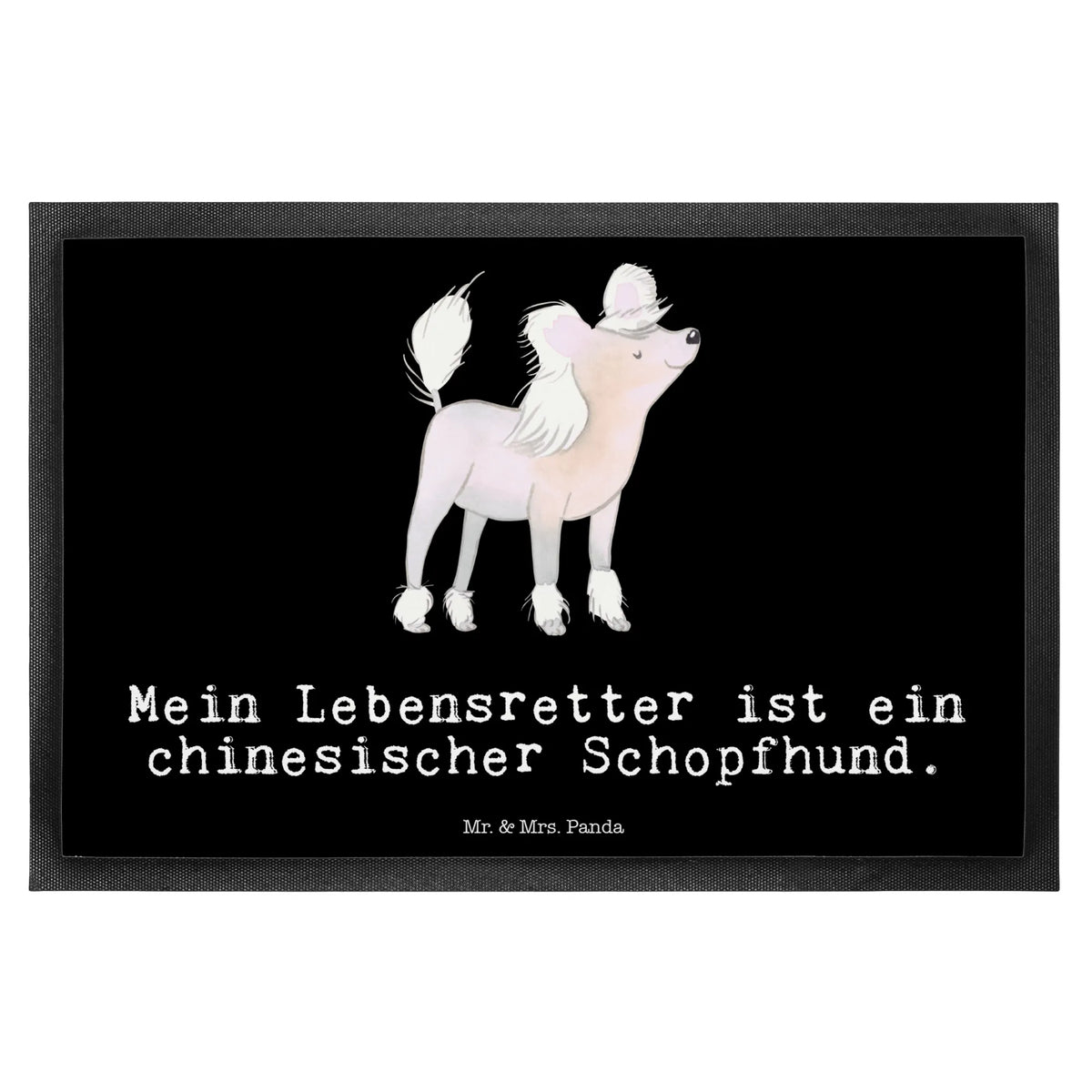 Fußmatte Chinesischer Schopfhund Lebensretter bodenmatte, Fußabtreter, flurmatte, Vorleger, fußmatte, Bodenvorleger, Gummimatte, Fussmatte, Sauberlaufmatte, Eingangsteppich, Eingangsmatte, Outdoor-Matte, teppichmatte, Fußabstreifer, hausmatte, Abtretmatte, Haustürmatte, Schuhabstreifer, Gummi-Fußmatte, Schmutzfangmatte, matte haustür, Schmutzfangteppich, Schmutzfänger, Türmatte, abstreifer, Türvorleger, Abtreter, außenmatte, Schmutzmatte, Hunderasse, Rassehund, Hundebesitzer, Tierfreund, Welpe, Hund, Schenken, Geschenk, Chinesischer Schopfhund, Chinese Crested Dog