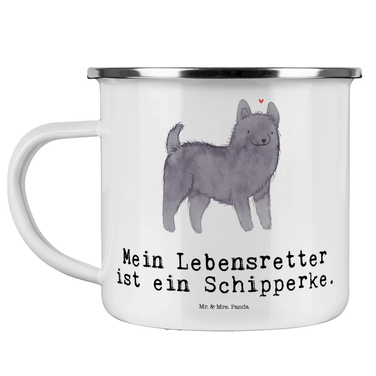 Camping Emaille Tasse Schipperke Lebensretter Emaille Becher, Outdoor Tasse, Tasse Emaille, Haferl, Outdoor Becher, metallbecher, Campingbecher, Teebecher, wandertasse, Motivtasse, reisetasse, Pott, Reisebecher, outdoortasse, wanderbecher, Emailletasse, emaillebecher, Kaffeepott, Emaille Tasse, Teetasse, becher emaille, Blechtasse, Campingtasse, blechbecher, Geschenk, Schenken, Hund, Hunderasse, Rassehund, Hundebesitzer, Tierfreund, Welpe, Schipperke, Belgische Hunderasse