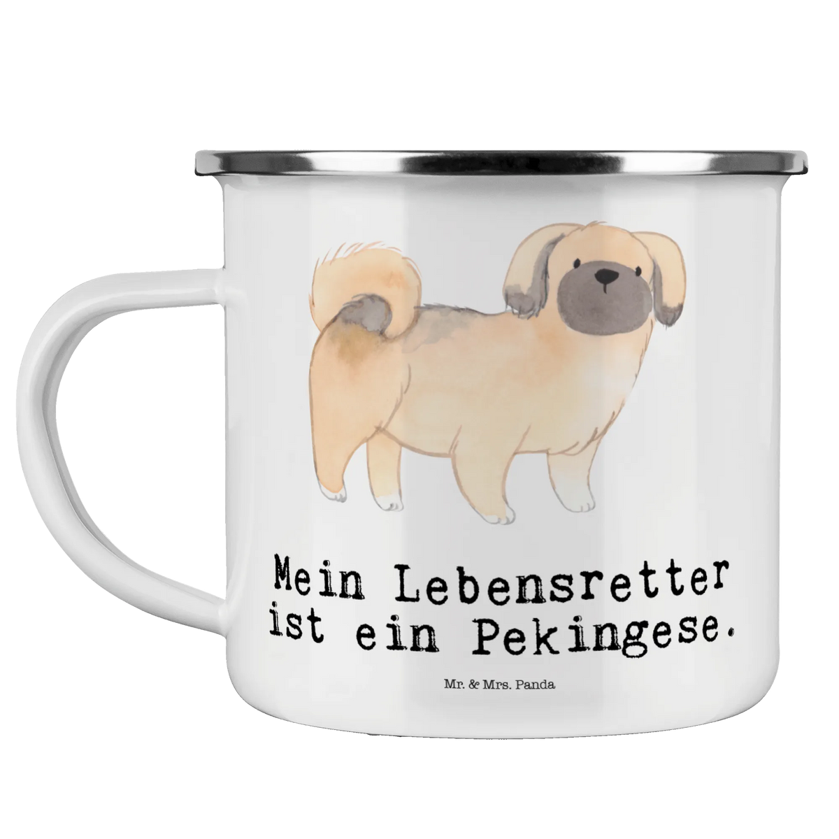 Camping Emaille Tasse Pekingese Lebensretter Pott, becher emaille, Haferl, Tasse Emaille, wanderbecher, Outdoor Becher, Campingbecher, metallbecher, reisetasse, Teebecher, wandertasse, outdoortasse, blechbecher, Kaffeepott, Teetasse, Campingtasse, Outdoor Tasse, Blechtasse, Emailletasse, Reisebecher, Emaille Tasse, emaillebecher, Motivtasse, Emaille Becher, Geschenk, Schenken, Hund, Hunderasse, Rassehund, Hundebesitzer, Tierfreund, Welpe, Peking-Palasthund, Pekinese, Pekingese