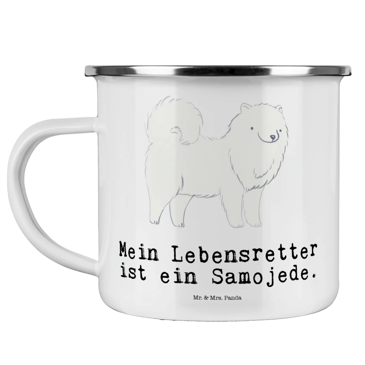 Camping Emaille Tasse Samojede Lebensretter wandertasse, Teetasse, Haferl, becher emaille, Emaille Becher, Pott, reisetasse, metallbecher, Outdoor Tasse, Tasse Emaille, Campingtasse, Emaille Tasse, blechbecher, wanderbecher, emaillebecher, Campingbecher, Blechtasse, Motivtasse, Reisebecher, Emailletasse, outdoortasse, Teebecher, Kaffeepott, Outdoor Becher, Geschenk, Schenken, Hund, Hunderasse, Rassehund, Hundebesitzer, Tierfreund, Welpe, Samojedenhund, Samojede, Samojedenspitz