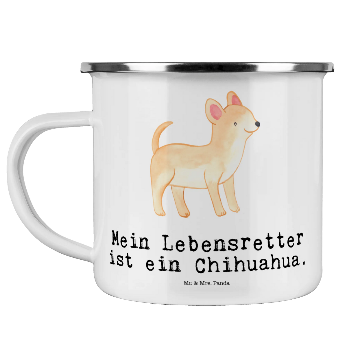 Camping Emaille Tasse Chihuahua Lebensretter Campingtasse, wanderbecher, Campingbecher, outdoortasse, Pott, Outdoor Tasse, becher emaille, reisetasse, Outdoor Becher, Teebecher, emaillebecher, Emaille Becher, wandertasse, Kaffeepott, Motivtasse, metallbecher, Teetasse, Emailletasse, Haferl, Emaille Tasse, Blechtasse, Tasse Emaille, blechbecher, Reisebecher, Geschenk, Schenken, Hund, Hunderasse, Rassehund, Hundebesitzer, Tierfreund, Welpe, Chihuahua
