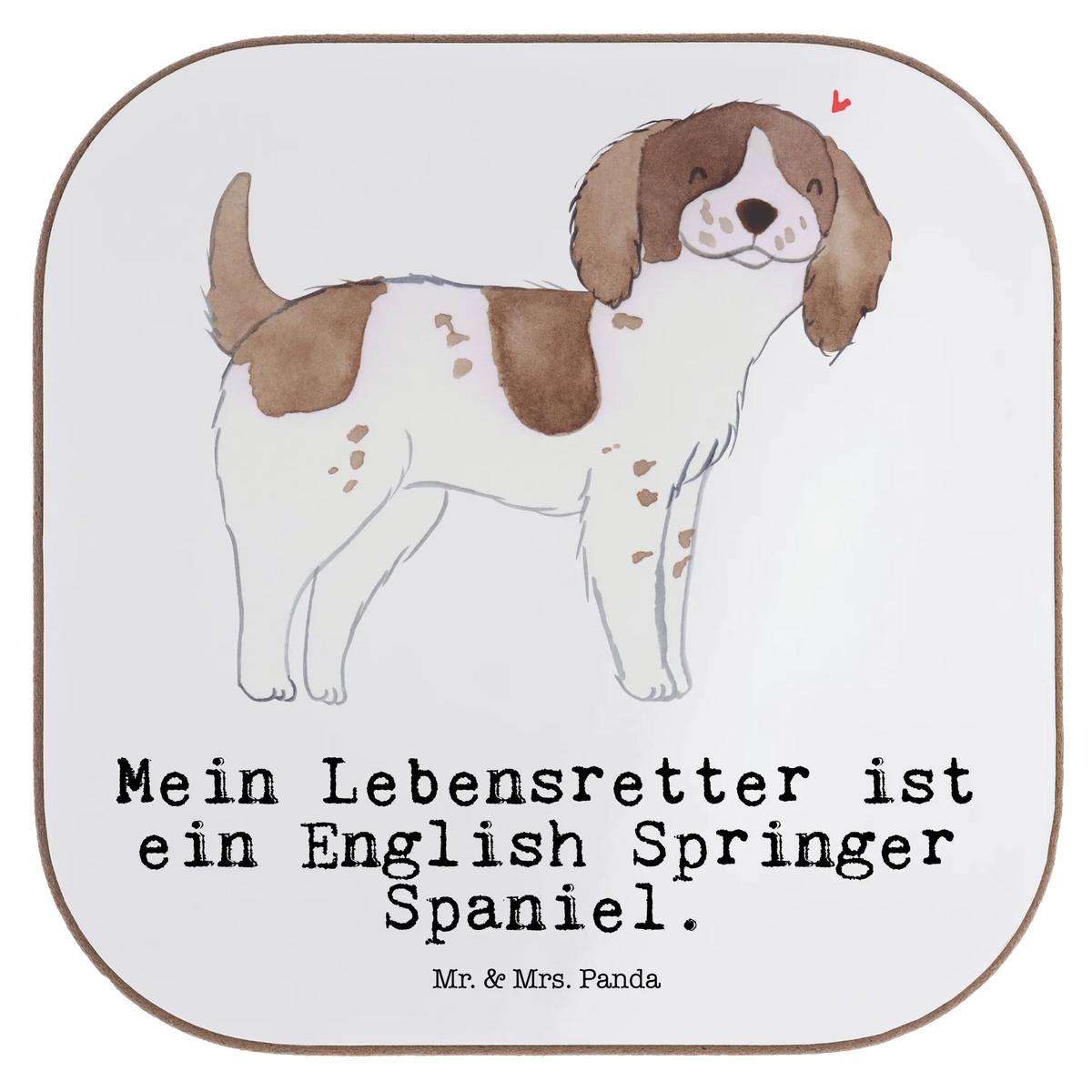 Square coaster English Springer Spaniel Lifesaver party, Coasters, gifts, glass coasters, presents, breakfast, gift, Dog, dog breed, purebred dog, dog owner, animal lover, giving, puppy