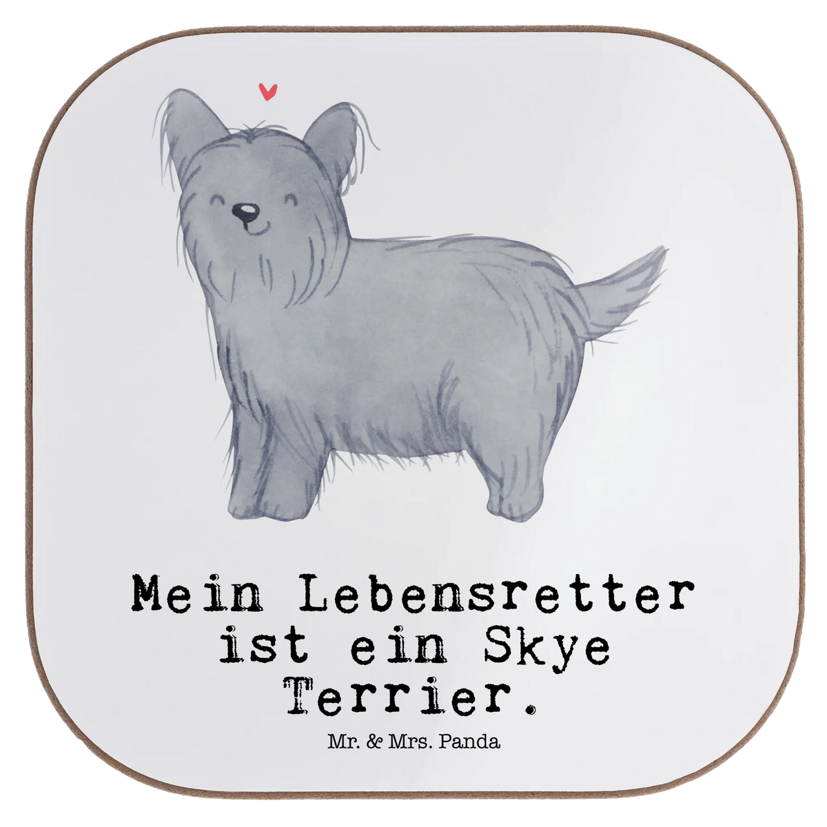 Untersetzer Skye Terrier Lebensretter