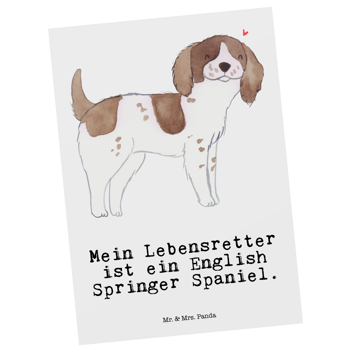 Postkarte English Springer Spaniel Lebensretter bildkarte, Ansichtskarte, spruchkarte, Postkarten, Grußkarte, Postkarte, einzelkarte, Designkarte, Motivkarte, Ansichtskarten, Fotokarte, Kunstkarten, kunstkarte, Schenken, Hunderasse, Rassehund, Geschenk, Hundebesitzer, Tierfreund, Welpe, Hund, English Springer Spaniel