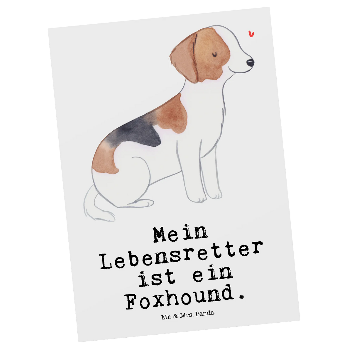 Postkarte Foxhound Lebensretter Kunstkarten, Postkarte, einzelkarte, Postkarten, Designkarte, spruchkarte, Motivkarte, Fotokarte, Ansichtskarte, Ansichtskarten, Grußkarte, kunstkarte, bildkarte, Geschenk, Schenken, Hund, Hunderasse, Rassehund, Hundebesitzer, Tierfreund, Welpe, Jagdhund, Laufhund, Foxhound