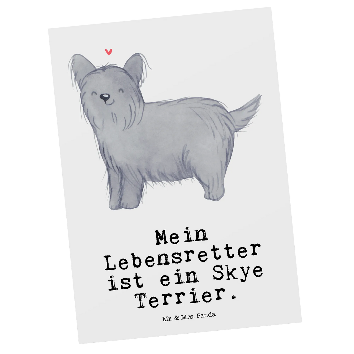 Postkarte Skye Terrier Lebensretter kunstkarte, Ansichtskarten, Designkarte, Postkarten, Motivkarte, Kunstkarten, spruchkarte, Fotokarte, einzelkarte, Grußkarte, bildkarte, Postkarte, Ansichtskarte, Geschenk, Schenken, Hund, Hunderasse, Rassehund, Hundebesitzer, Tierfreund, Welpe, Terrier, Skye Terrier