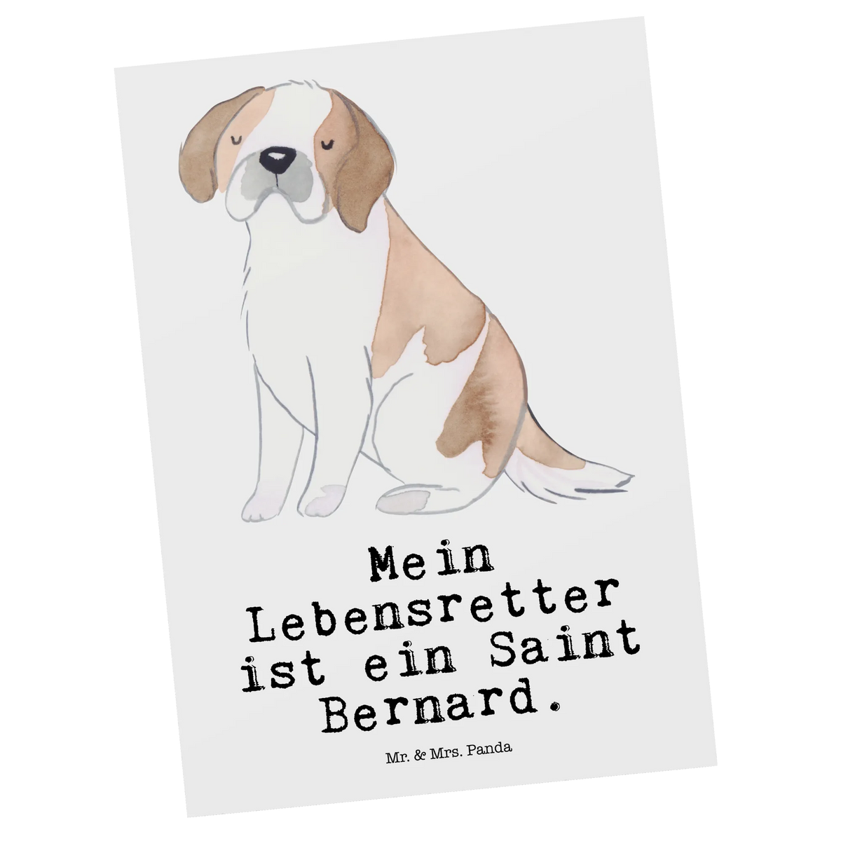 Postkarte Saint Bernard Lebensretter Designkarte, Fotokarte, Ansichtskarten, Kunstkarten, kunstkarte, Postkarten, spruchkarte, bildkarte, Grußkarte, Postkarte, einzelkarte, Motivkarte, Ansichtskarte, Geschenk, Schenken, Hund, Hunderasse, Rassehund, Hundebesitzer, Tierfreund, Welpe, Saint Bernard Dog, Saint Bernard, Chien Du Saint-Bernard, Perro San Bernardo, St. Bernhardshund