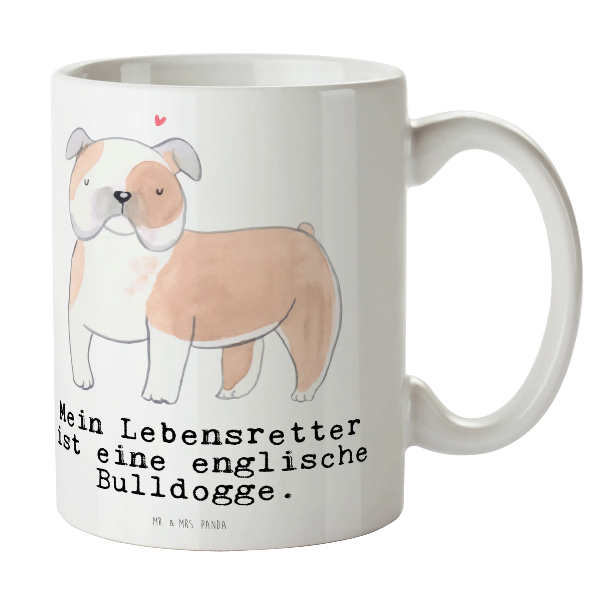 Tasse Englische Bulldogge Lebensretter