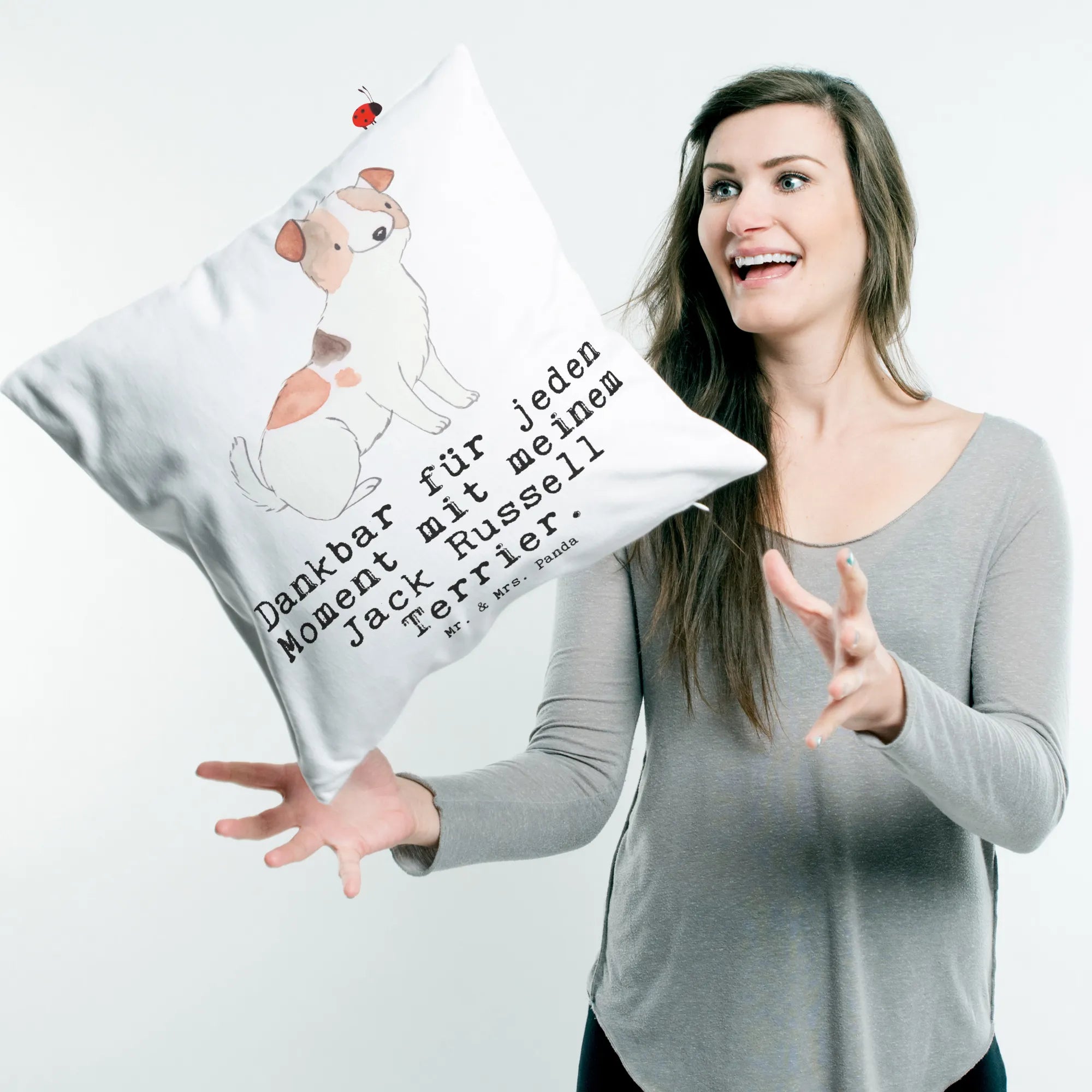 Cushion Jack Russell Terrier Moment gift, animal lover, giving, dog breed, purebred dog, dog owner, puppy