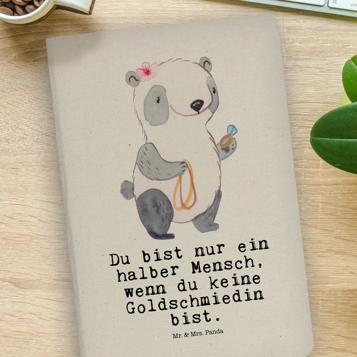 Cotton notebook Female goldsmith heart sketchbook, journal, address book, writing book, entry book, diary, notes, notepad, notebook, gift, gift idea, best, farewell gift, passing exam, anniversary, retirement, promotion, job start, sayings, funny, profession