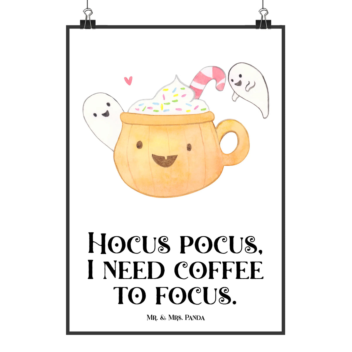 Poster Kaffee Gespenst wanddruck, Panda Poster, grafikposter, wandkunst, Kunstdruck, kunstdruck poster, typografie poster, Wandbild, Mr. & Mrs. Panda Poster, Wandschmuck, wanddeko, drucke, Deko Poster, kunstposter, Plakat, Bild, Deko Bild, Designposter, Wanddekoration, Posterdruck, Wanddeko Bild, Design Poster, Halloween, Martinssingen, Dekoration, Geschenke, Schenken, Deko, Halloween Deko, Pumpkin Spiced Latte, Süßes Sonst Gibt's Saures, Trick Or Treat, Gespenst, Kaffee