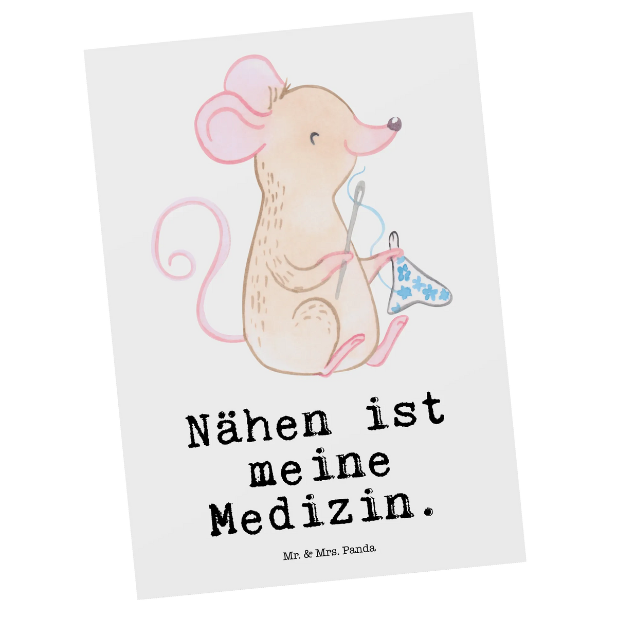 Postkarte Maus Nähen Motivkarte, einzelkarte, Designkarte, Postkarten, Ansichtskarte, bildkarte, spruchkarte, Fotokarte, Kunstkarten, Grußkarte, Postkarte, kunstkarte, Ansichtskarten, Geschenk, Schenken, Sport, Sportart, Hobby, Danke, Dankeschön, Auszeichnung, Gewinn, Sportler, Nähkurs, Kreatives Hobby, Nähprojekte, Nähen, DIY, Nähmaschine