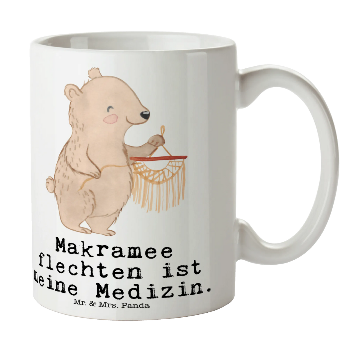 Tasse Bär Makramee
