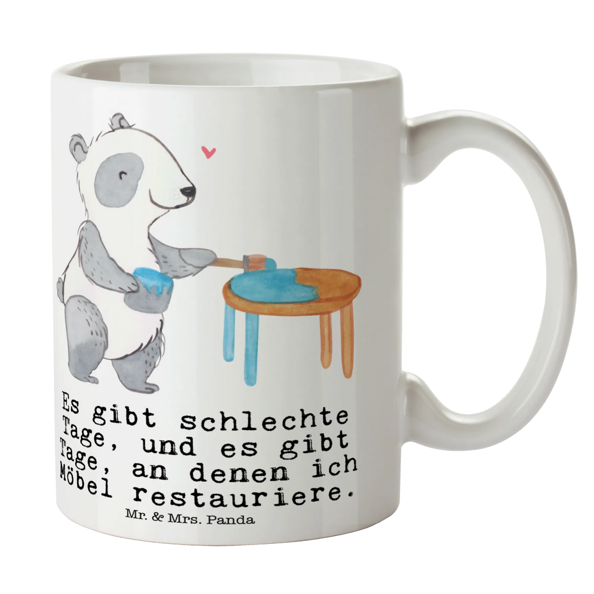 Tasse Panda Möbel restaurieren