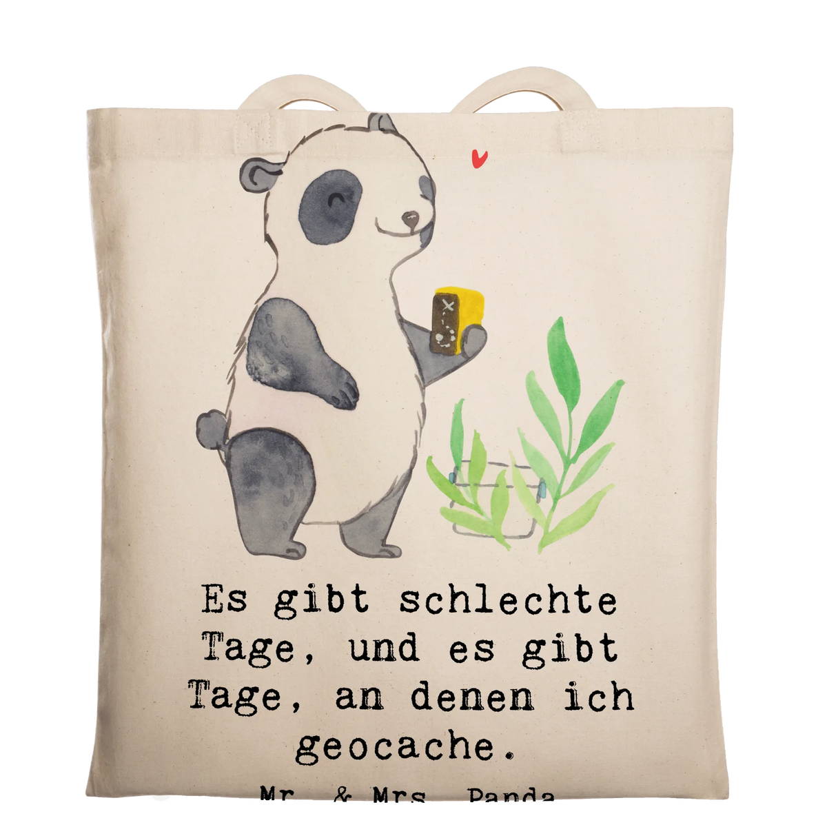 Tragetasche Panda Geocaching