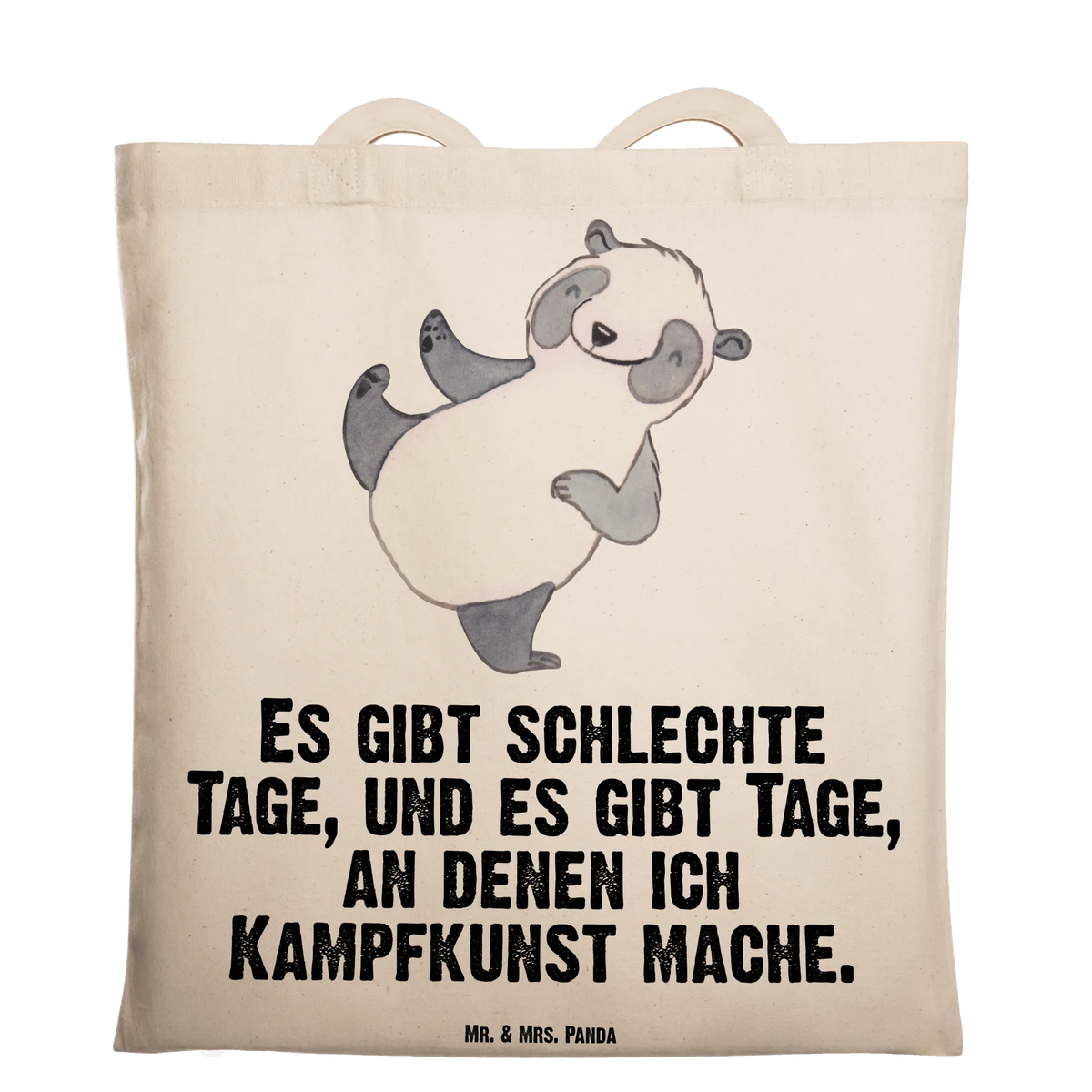 Tragetasche Panda Kampfkunst