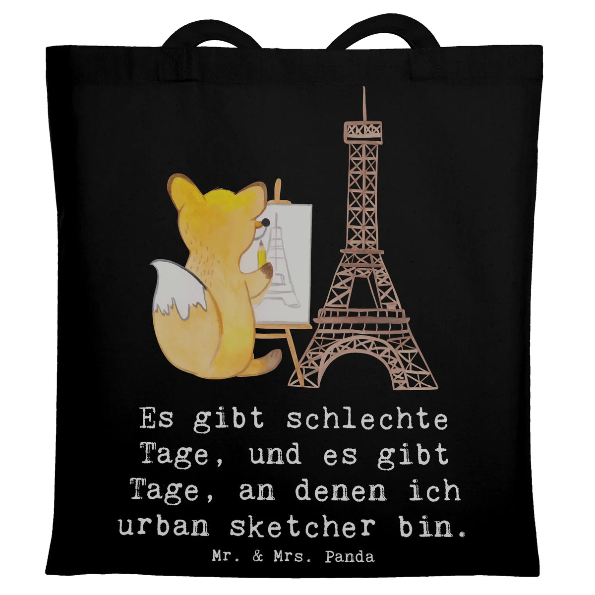 Tragetasche Fuchs Urban sketching