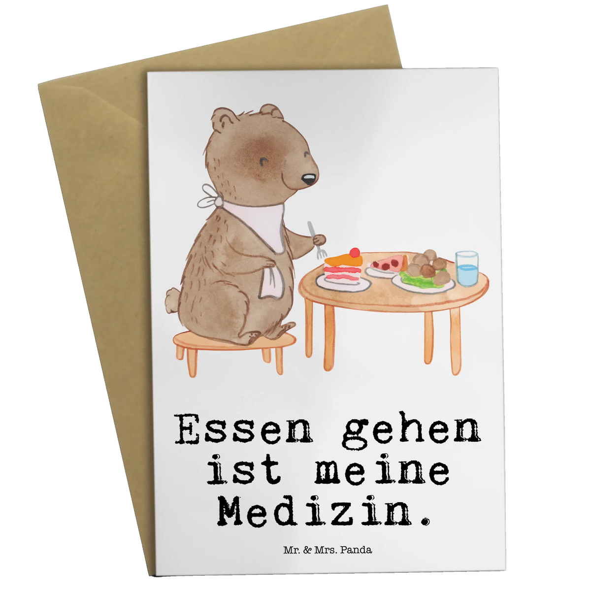 Grußkarte Bär Essen gehen valentinstagskarte, einladungskarten, kommunionskarte, jubiläumskarte, glückwunschkarten, dankeskarten, Grußkarten, genesungskarte, weihnachtskarten, neujahrskarte, abiturkarte, Klappkarte, Beileidskarte, osterkarte, Motivkarte, babykarte, osterkarten, vatertagskarte, spruchkarte, firmungskarte, Grußkarte, hochzeitskarten, Glückwunschkarte, Geschenk, Schenken, Sport, Sportart, Hobby, Danke, Dankeschön, Auszeichnung, Gewinn, Sportler, Essen, Köstlichkeiten, Essen gehen, Restaurantbesuch, Restaurant