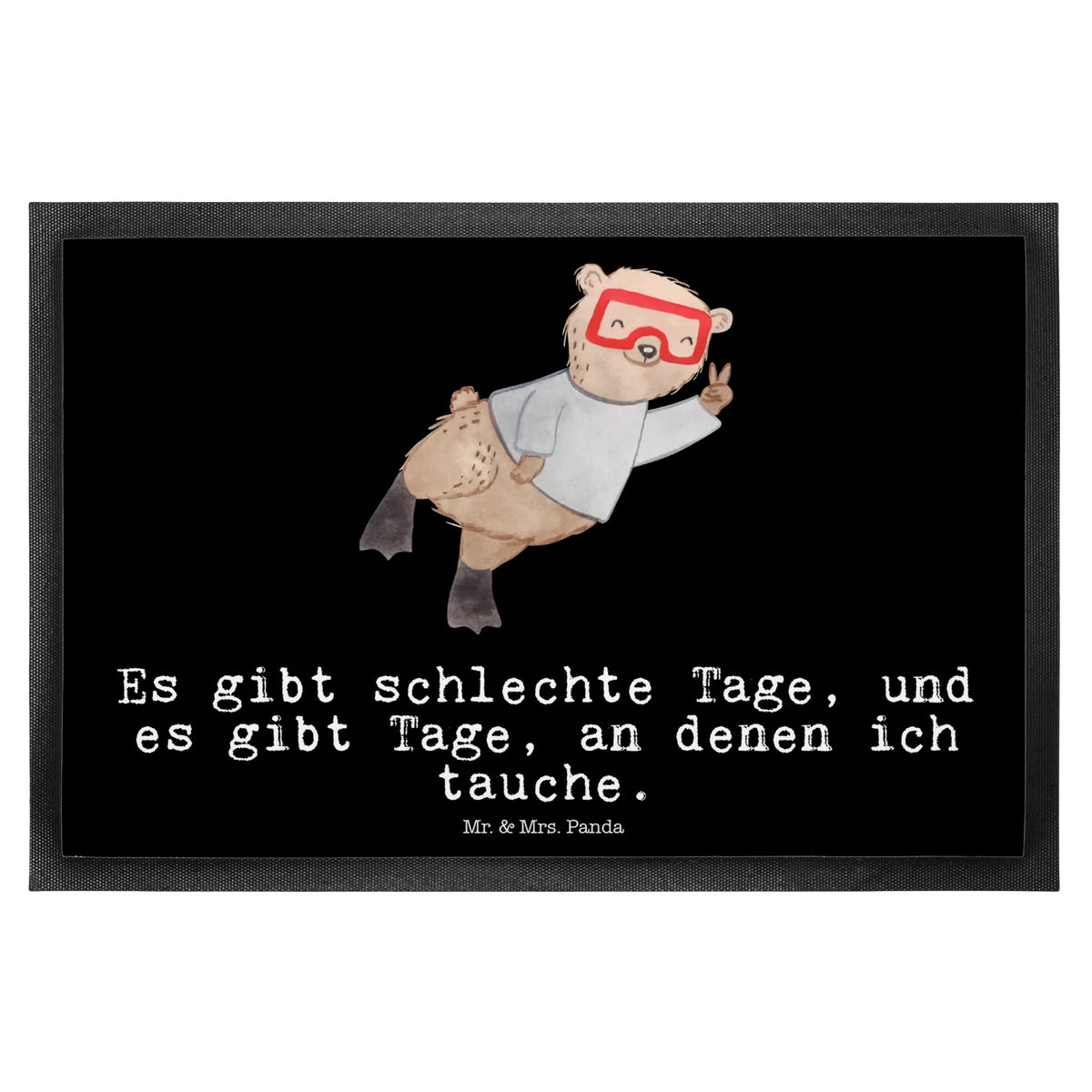 Fußmatte Bär Tauchen abstreifer, Fußabstreifer, hausmatte, Türvorleger, Schmutzfangteppich, Schmutzmatte, matte haustür, Eingangsteppich, bodenmatte, Bodenvorleger, außenmatte, fußmatte, flurmatte, Fussmatte, Abtretmatte, Schmutzfangmatte, Türmatte, Gummi-Fußmatte, Gummimatte, Outdoor-Matte, Fußabtreter, Vorleger, Haustürmatte, Eingangsmatte, teppichmatte, Schmutzfänger, Sauberlaufmatte, Schuhabstreifer, Abtreter, Sportart, Hobby, Danke, Dankeschön, Sport, Auszeichnung, Schenken, Gewinn, Sportler, Geschenk, Diving, Tauchen, Tauchgang, Schnorcheln, Dive, Tauchschule