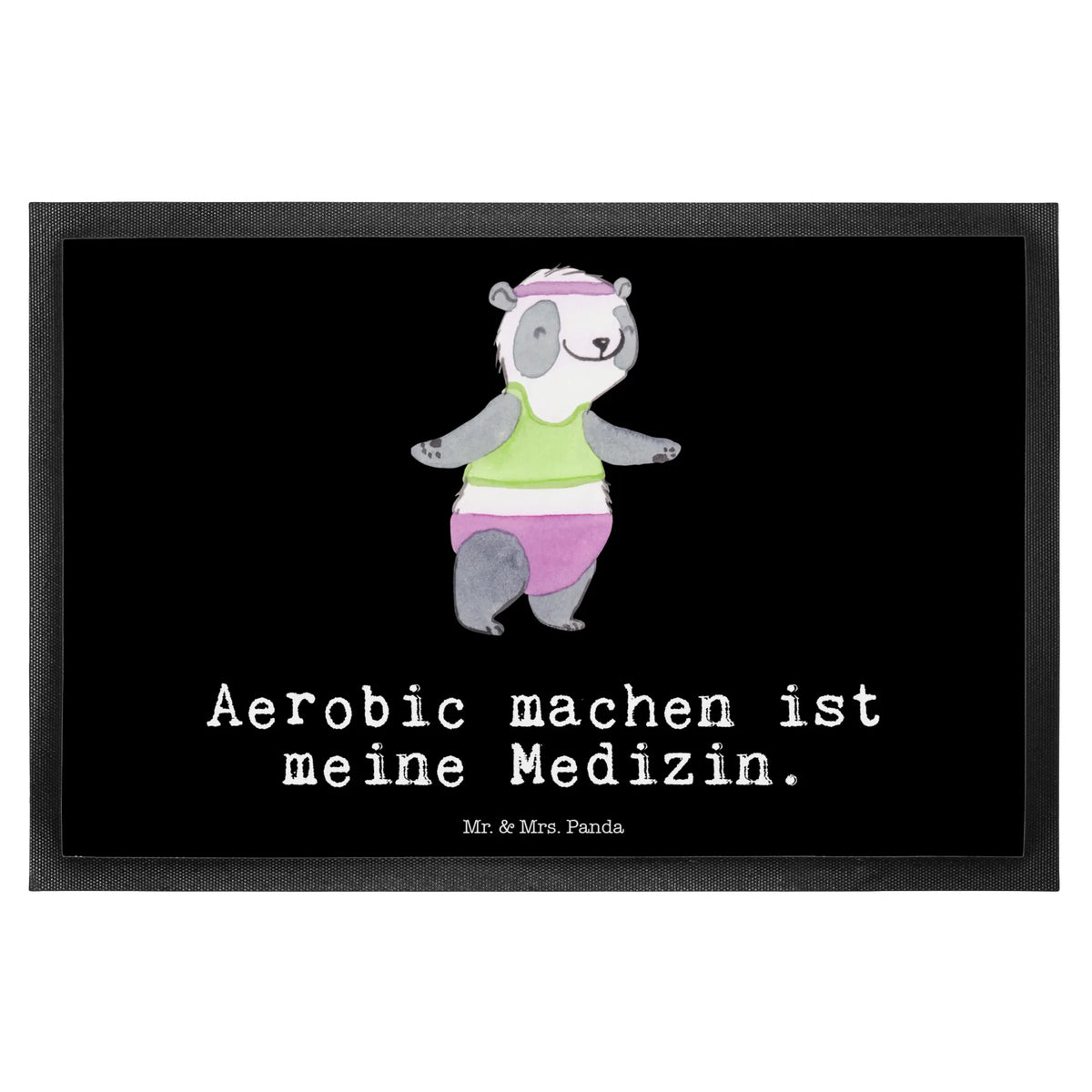 wycieraczka Panda aerobik Prezent, Dyscyplina sportowa, Darować, Dziękuję, Dzięki, Wyróżnienie, Wygrana, Sportowiec