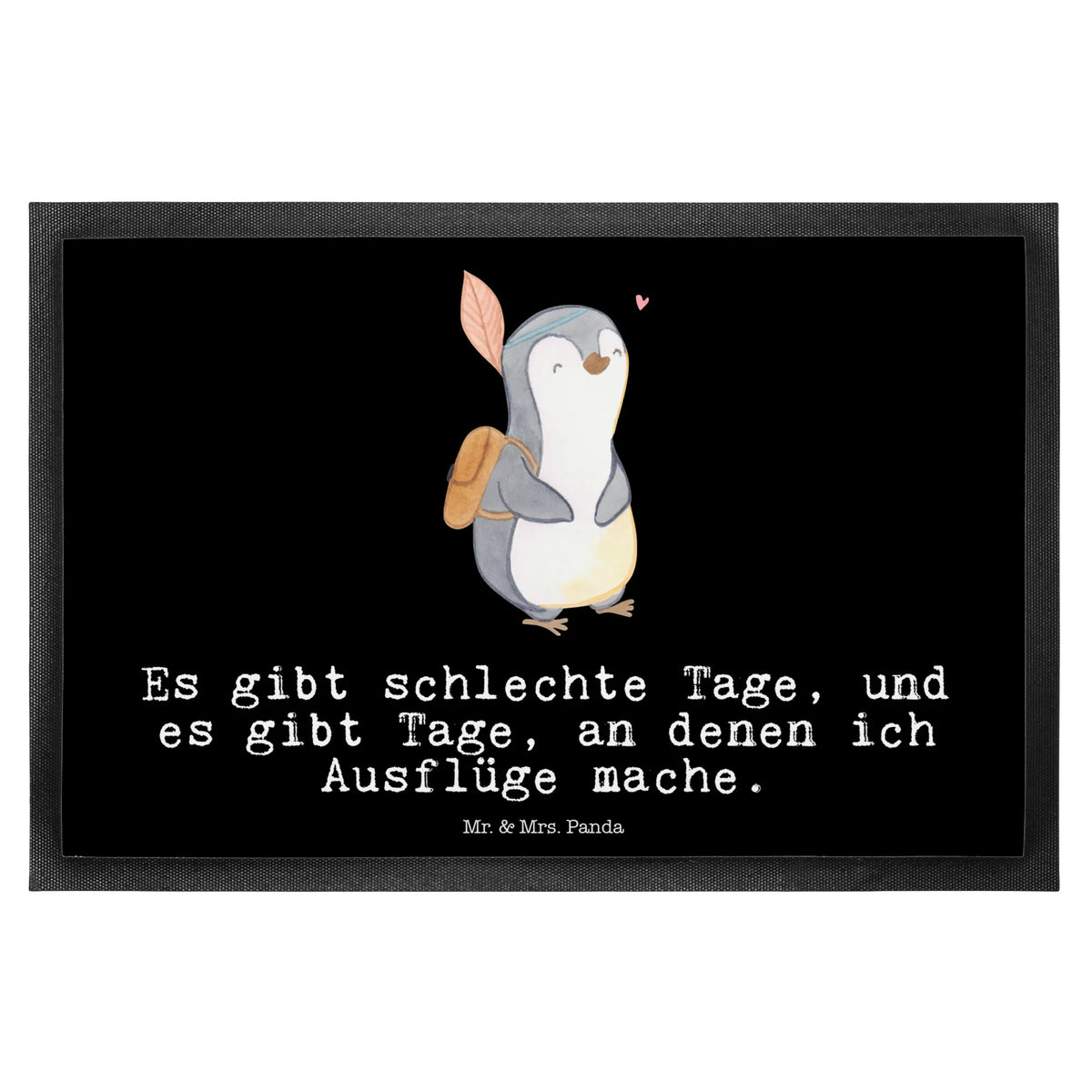 Fußmatte Pinguin Ausflug