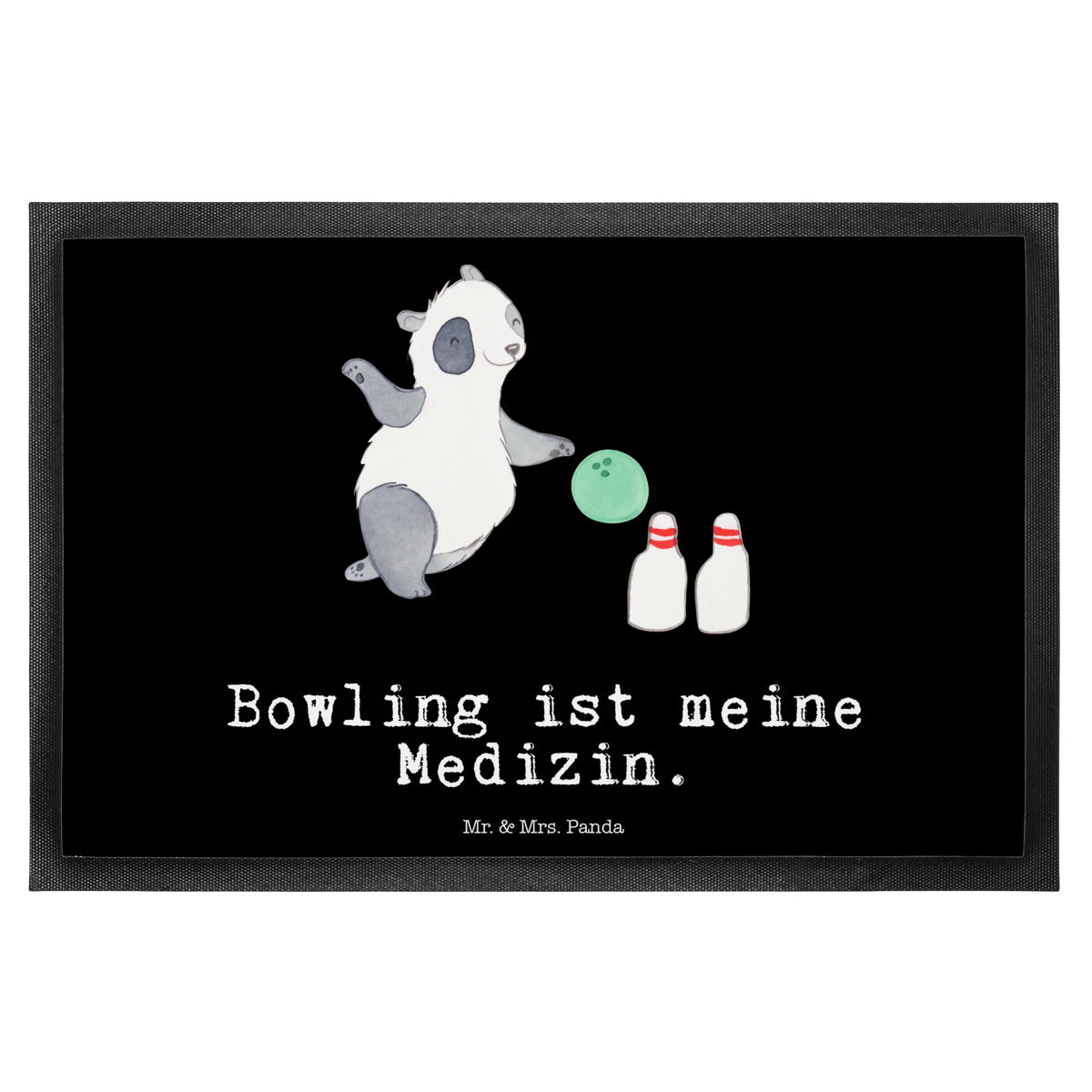 Fußmatte Panda Bowling Schmutzfangmatte, Schuhabstreifer, außenmatte, Bodenvorleger, Eingangsmatte, Fussmatte, Sauberlaufmatte, matte haustür, Gummimatte, fußmatte, Haustürmatte, Eingangsteppich, Türmatte, Fußabtreter, Schmutzmatte, Abtreter, Abtretmatte, flurmatte, Fußabstreifer, Schmutzfänger, Schmutzfangteppich, Gummi-Fußmatte, Vorleger, bodenmatte, Outdoor-Matte, teppichmatte, abstreifer, hausmatte, Türvorleger, Sportart, Hobby, Danke, Dankeschön, Sport, Auszeichnung, Schenken, Gewinn, Sportler, Geschenk, Bowling Center, Bowling, Bowlen gehen