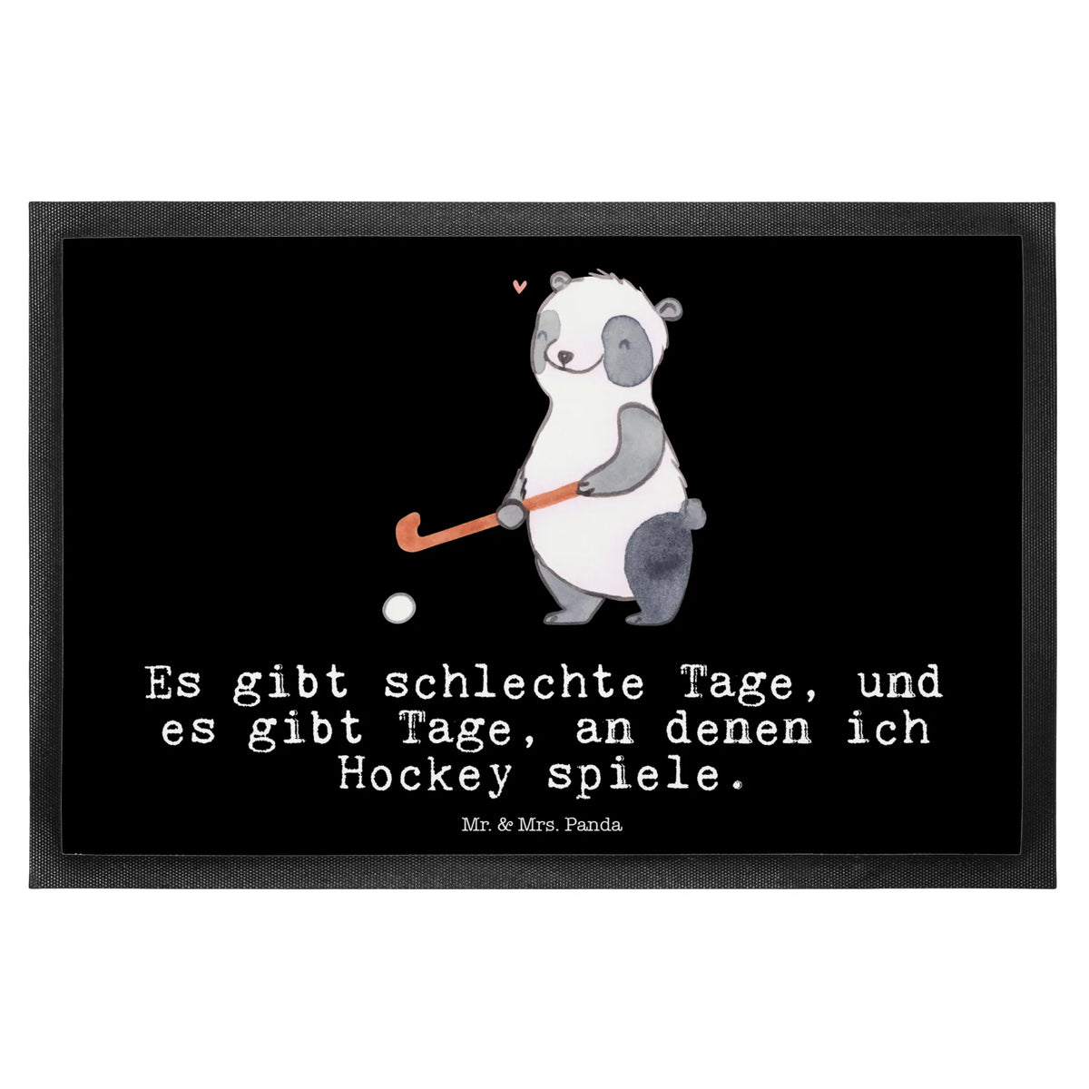 Fußmatte Panda Hockey spielen Vorleger, Bodenvorleger, hausmatte, Fussmatte, Gummi-Fußmatte, bodenmatte, Abtretmatte, Türmatte, teppichmatte, Türvorleger, außenmatte, Fußabstreifer, Eingangsmatte, Schmutzfangmatte, Fußabtreter, Schmutzmatte, Schmutzfänger, fußmatte, Outdoor-Matte, Sauberlaufmatte, Eingangsteppich, Schuhabstreifer, abstreifer, Abtreter, flurmatte, Schmutzfangteppich, matte haustür, Haustürmatte, Gummimatte, Sportart, Hobby, Danke, Dankeschön, Sport, Auszeichnung, Schenken, Gewinn, Sportler, Geschenk, Feldhockey, Hockey Verein, Hockey spielen, Hockeyschläger