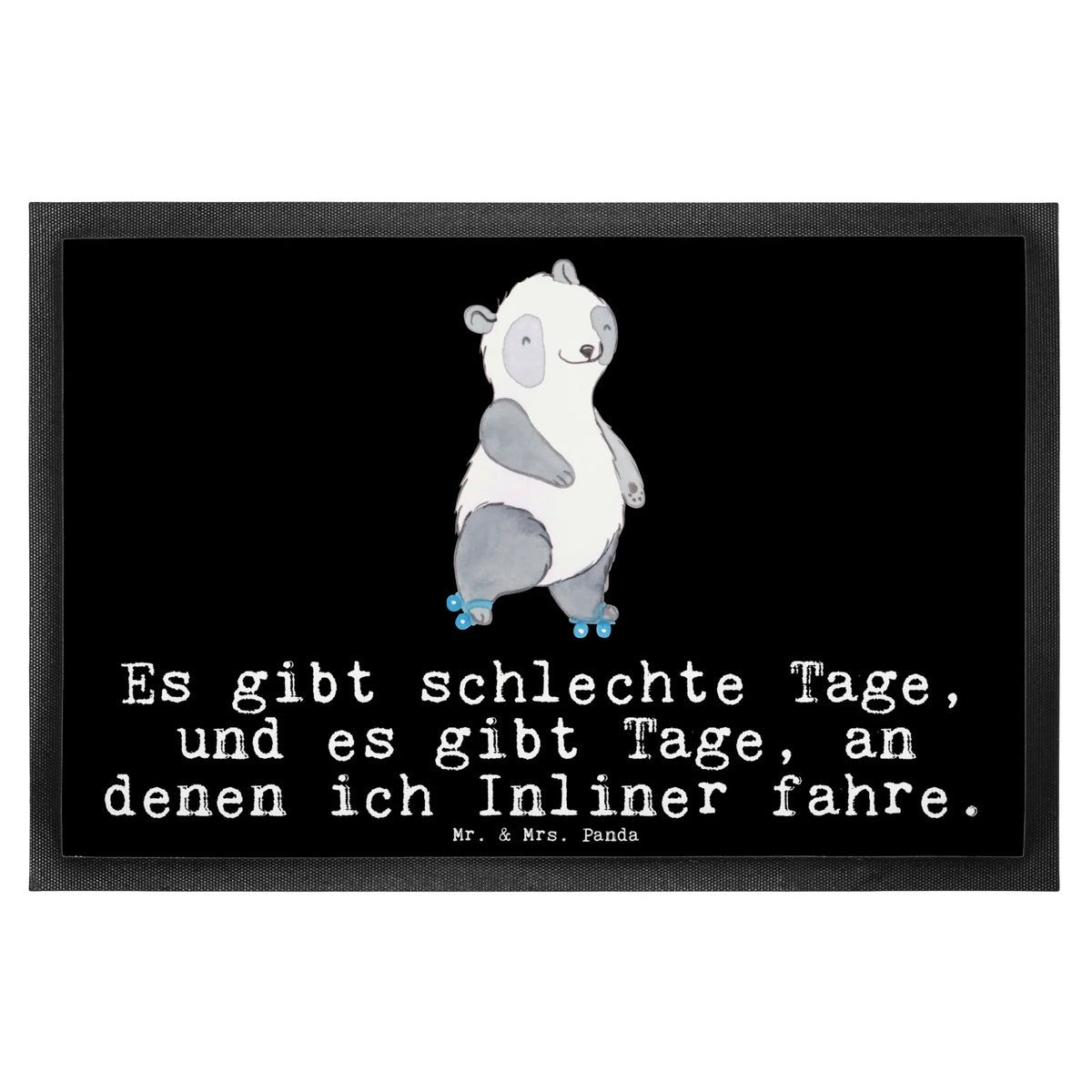 Fußmatte Panda Inliner fahren flurmatte, außenmatte, Sauberlaufmatte, abstreifer, Outdoor-Matte, matte haustür, Bodenvorleger, Haustürmatte, Fußabtreter, Gummi-Fußmatte, Abtreter, teppichmatte, Eingangsteppich, Abtretmatte, Eingangsmatte, Schmutzfangteppich, Fußabstreifer, hausmatte, fußmatte, Schmutzmatte, Türmatte, Schmutzfangmatte, Schuhabstreifer, Fussmatte, bodenmatte, Gummimatte, Schmutzfänger, Türvorleger, Vorleger, Sportart, Hobby, Danke, Dankeschön, Sport, Auszeichnung, Schenken, Gewinn, Sportler, Geschenk, Inliner fahren, Rollschuh fahren, Inlinern