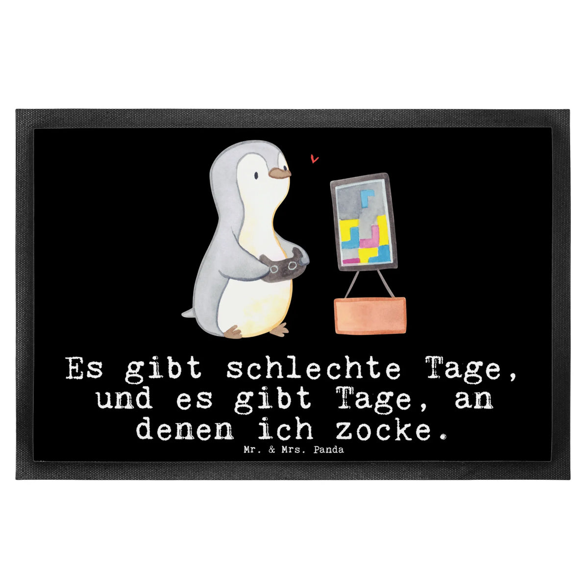 Fußmatte Pinguin Zocken Bodenvorleger, Abtreter, teppichmatte, Schmutzfangteppich, Schmutzfänger, Schuhabstreifer, Türmatte, außenmatte, Türvorleger, hausmatte, Schmutzmatte, Fussmatte, Gummimatte, Eingangsmatte, bodenmatte, abstreifer, Gummi-Fußmatte, Fußabtreter, Vorleger, Sauberlaufmatte, matte haustür, flurmatte, Outdoor-Matte, Haustürmatte, Schmutzfangmatte, Fußabstreifer, fußmatte, Eingangsteppich, Abtretmatte, Sportart, Hobby, Danke, Dankeschön, Sport, Auszeichnung, Schenken, Gewinn, Sportler, Geschenk, Videogames, Videospiele, Gaming, Zocken