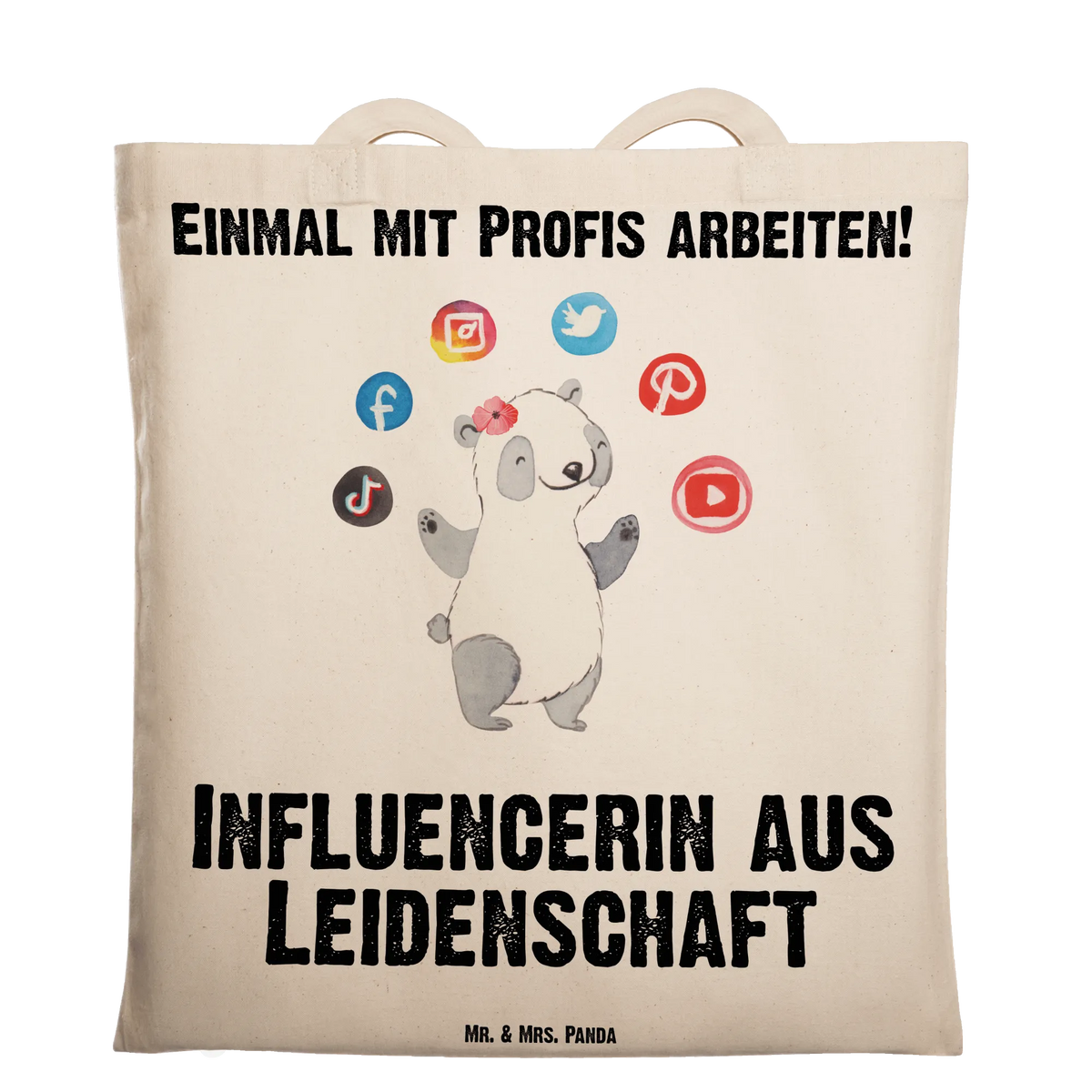 Tote bag Influencer Passion gift, sayings, gift idea, best, farewell gift, passing exam, anniversary, retirement, promotion, job start, profession